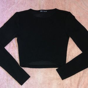Zara Long sleeve crop top